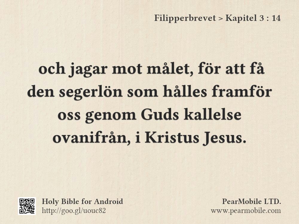 Filipperbrevet, Kapitel 3:14